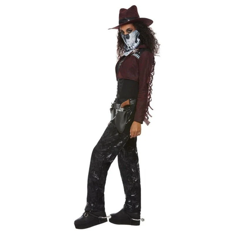 Deluxe Dark Spirit Western Cowgirl Costume, Female - Image 3