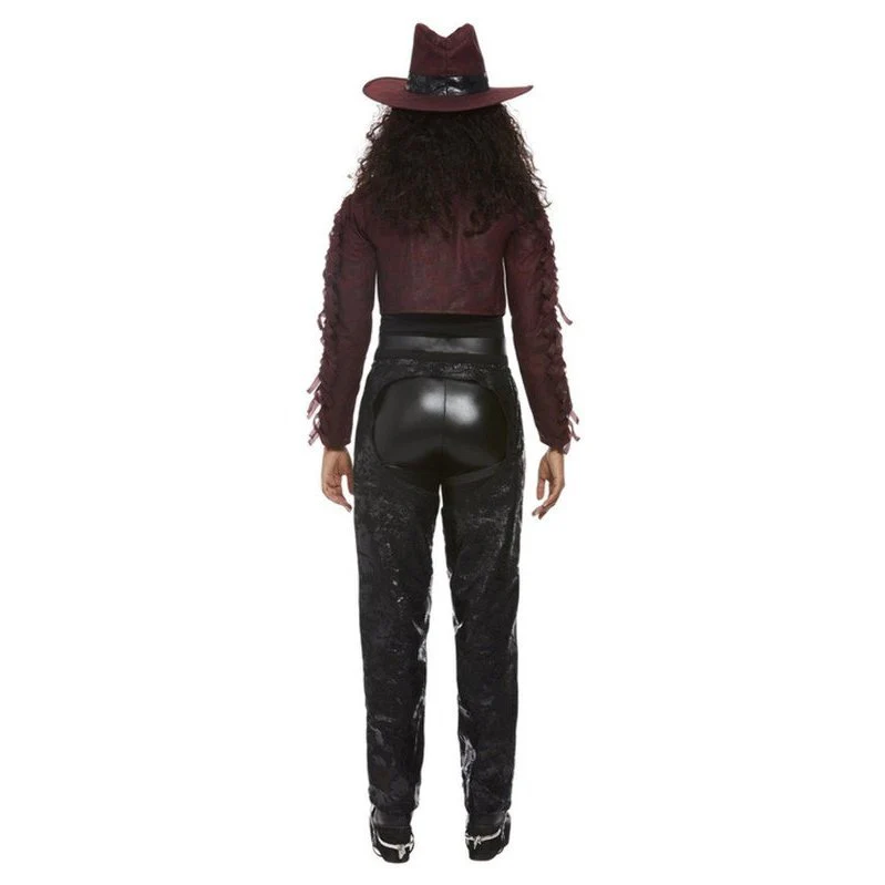 Deluxe Dark Spirit Western Cowgirl Costume, Female - Image 4