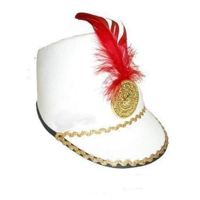 Marching Girl Hat w/Peak & Feather - Image 3