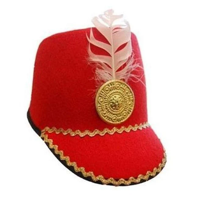 Marching Girl Hat w/Peak & Feather - Image 4