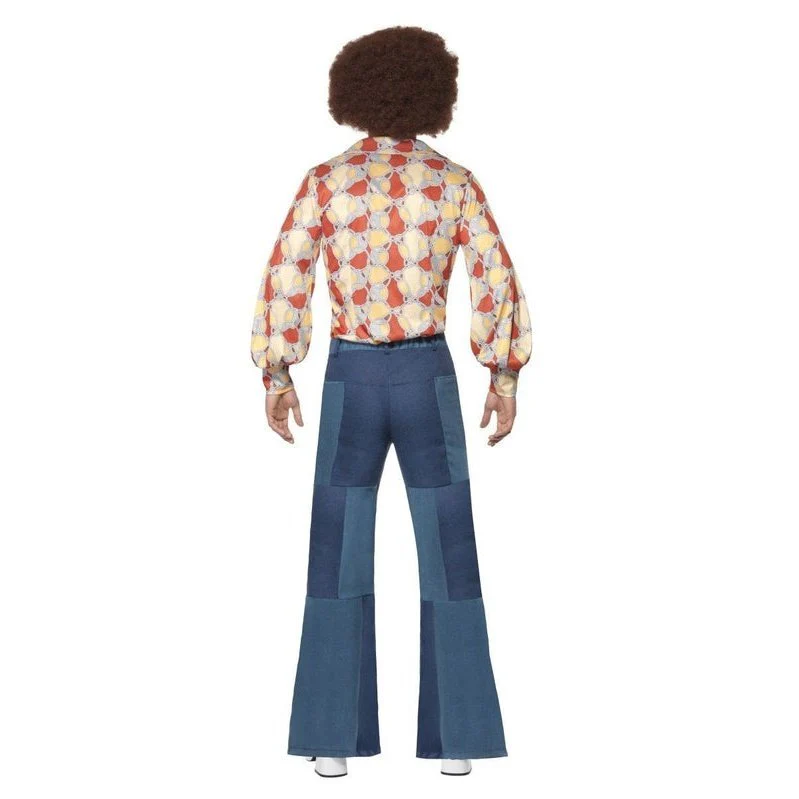 Men's Patchwork Flares, Denim Look - Image 3